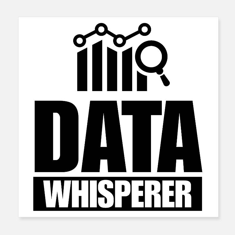 Analyste de données Scientifique Analyse d’ingénierie Poster 20 x 20 cm