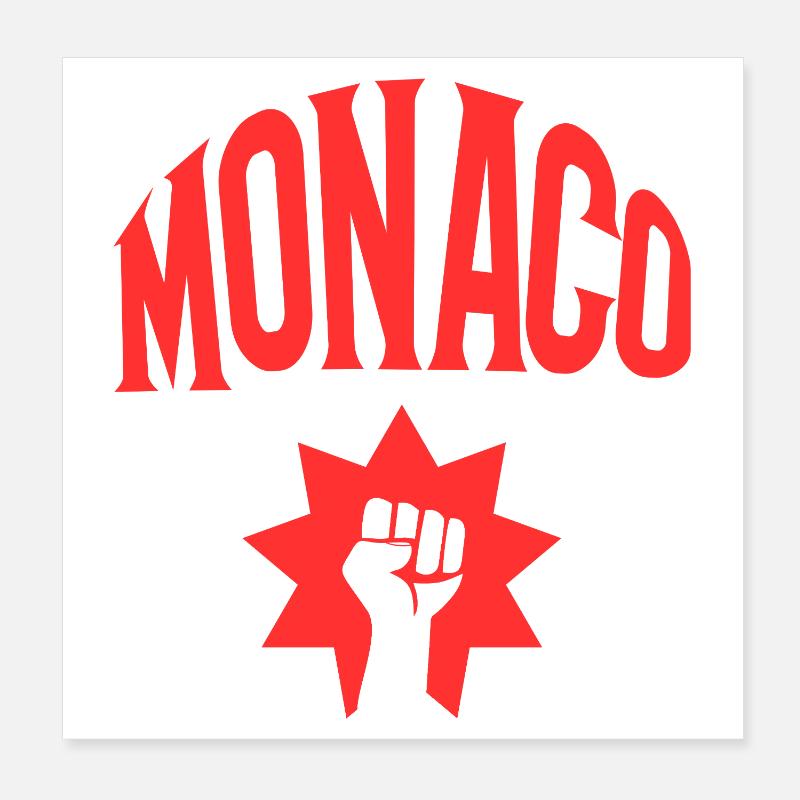 Monaco Poster 20x20 cm
