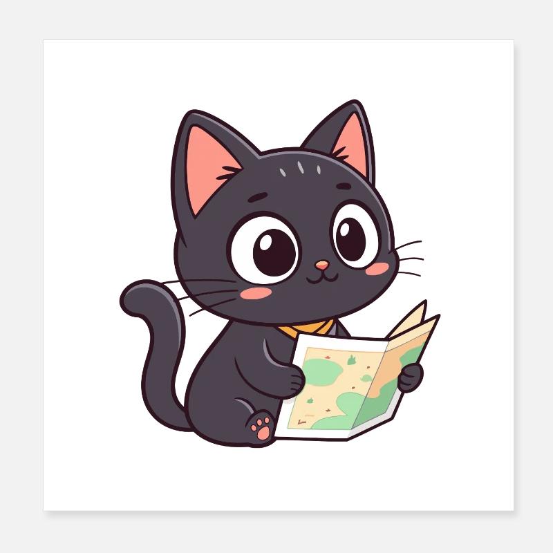 Reader and card chat Poster 8" x 8" (20x20 cm)