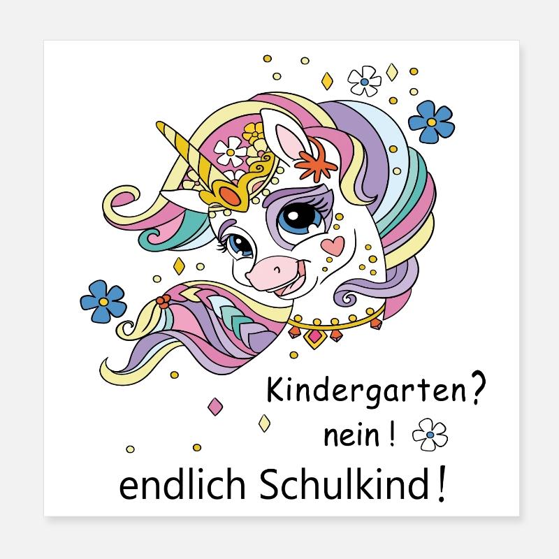 Finally a schoolchild Poster 8" x 8" (20x20 cm)