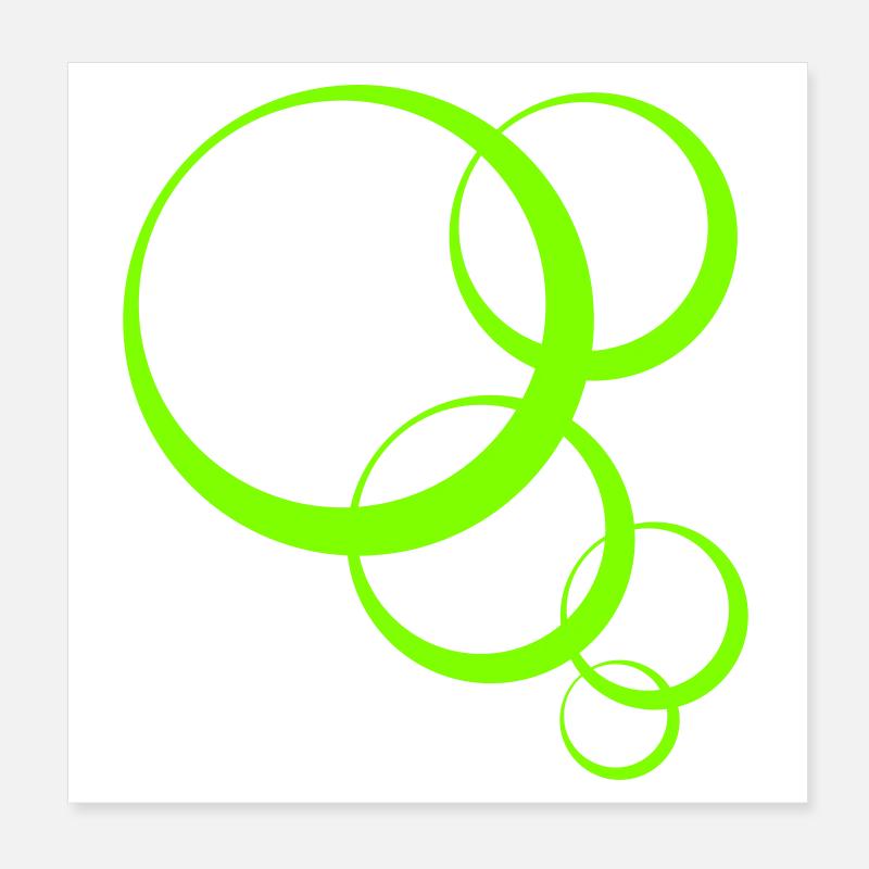 Bulles Poster 20 x 20 cm