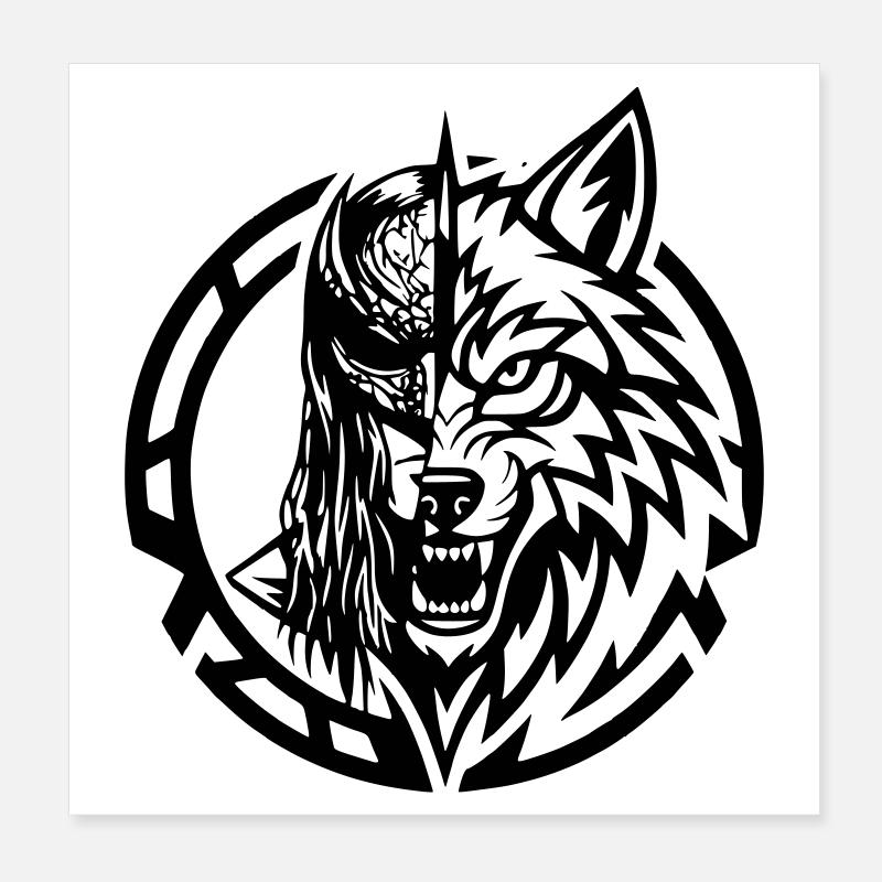 NoxstyllT5 - Poster 20 x 20 cm - blanc