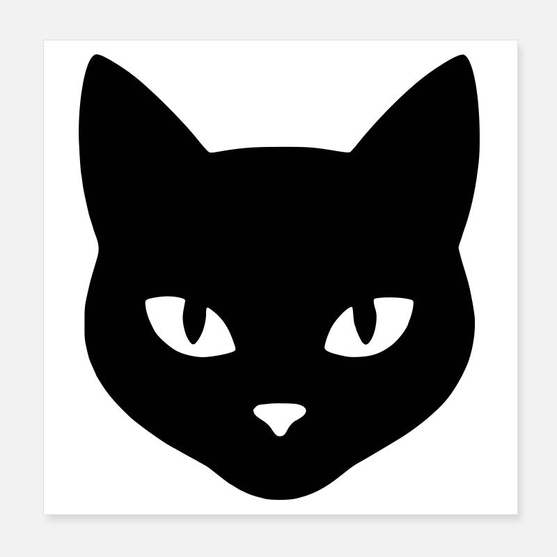 Tête_de_chat Poster 20 x 20 cm