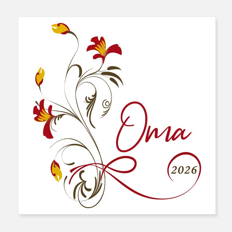 Oma  2026 Poster 20x20 cm