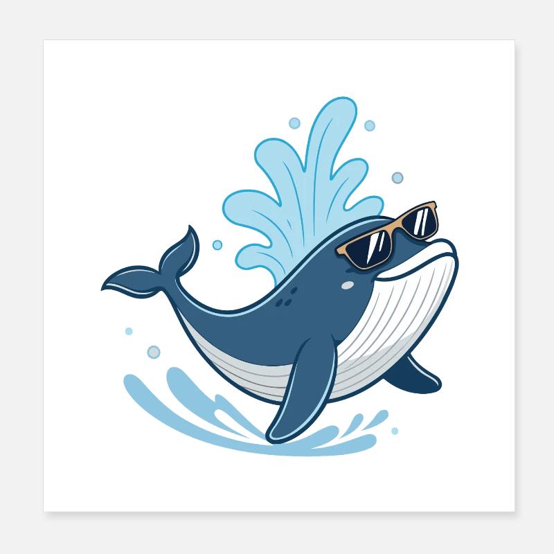 Sonnenwal-Splash Poster 20x20 cm