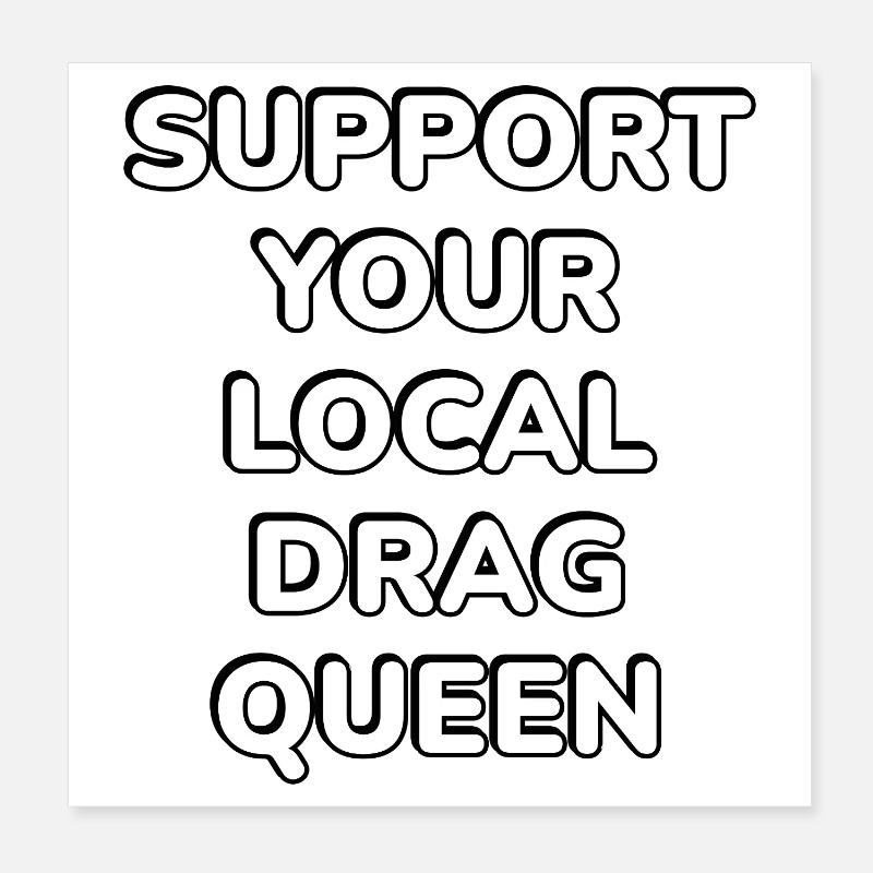Drag Queen Poster 20 x 20 cm