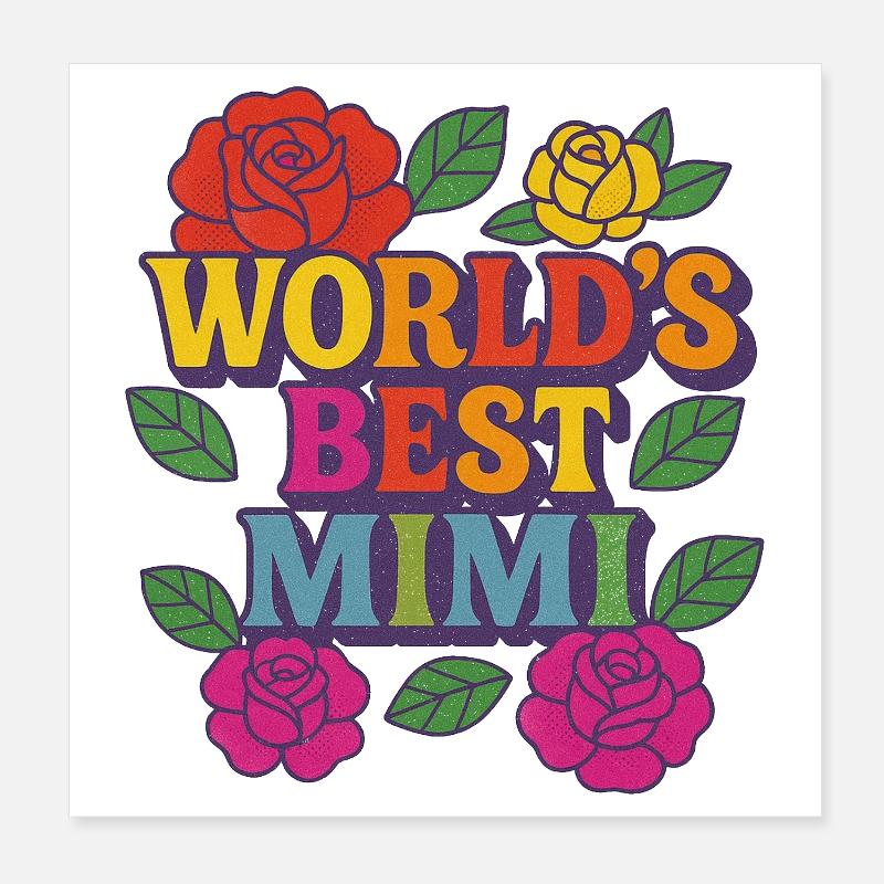 Die beste Mutter der Welt Poster 20x20 cm