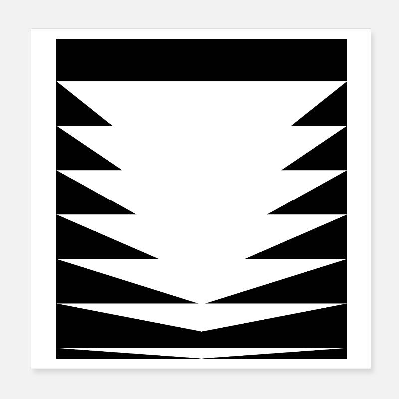 Triangles Pattern design Poster 8" x 8" (20x20 cm)
