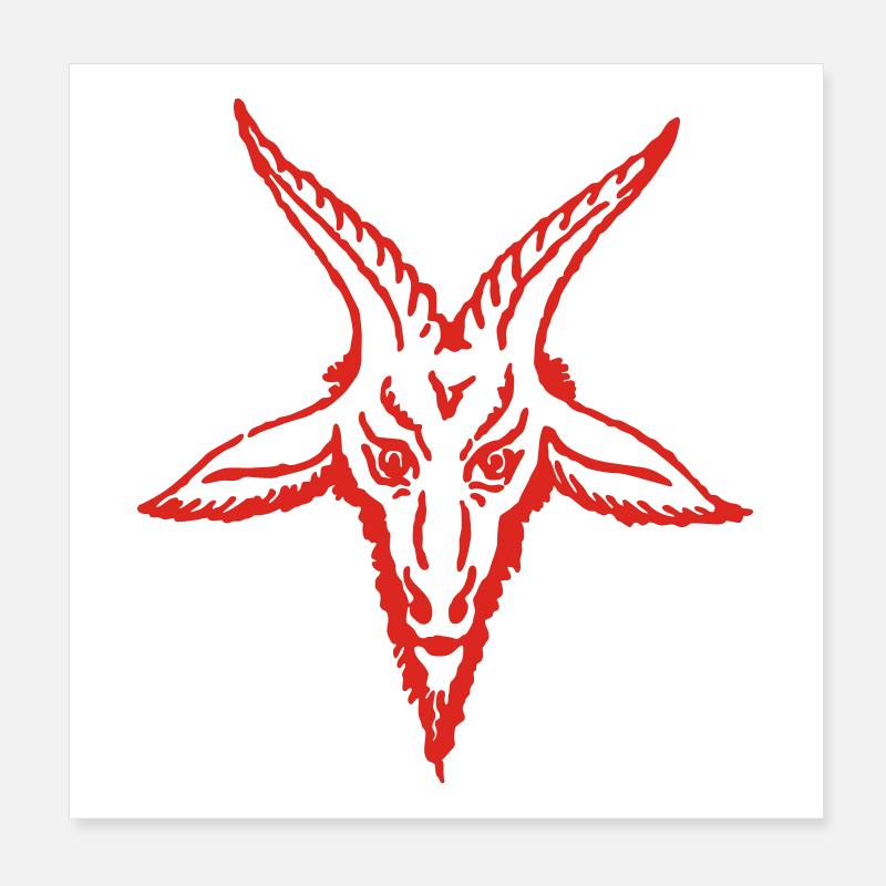 satan Poster 20x20 cm