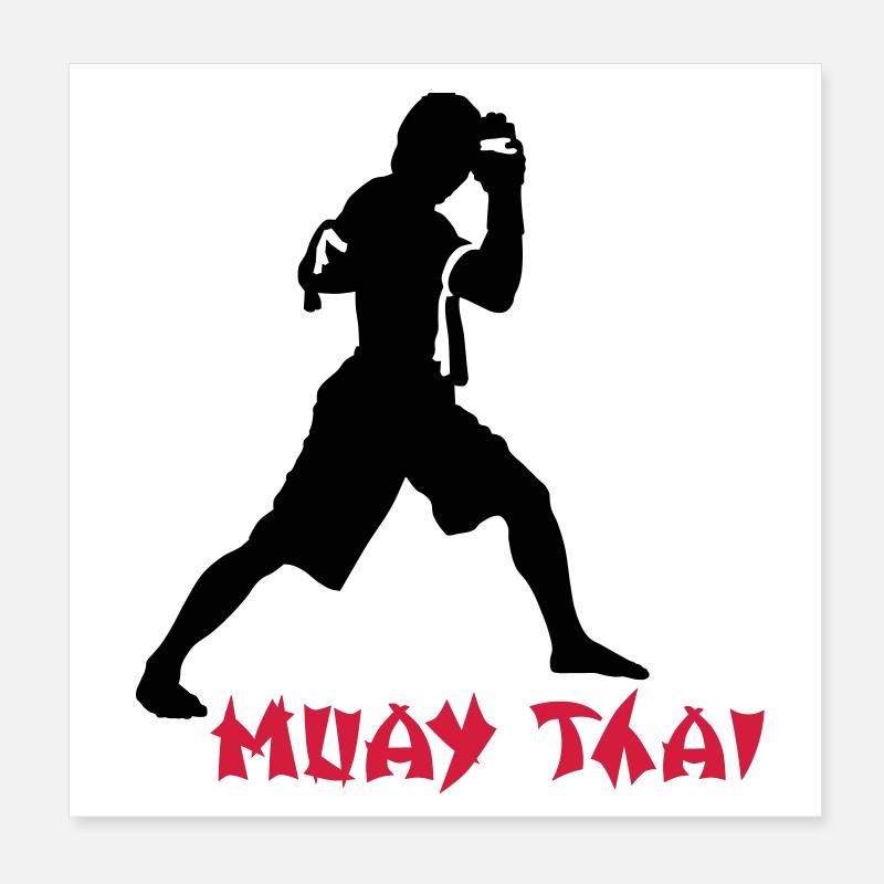 Muay Thai Poster 20x20 cm