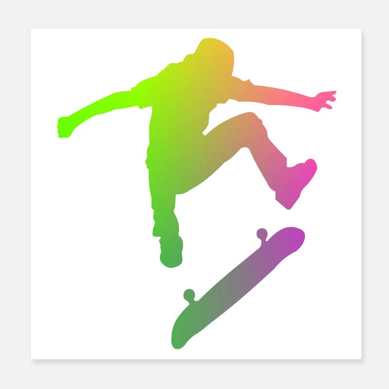 patineur Poster 20 x 20 cm