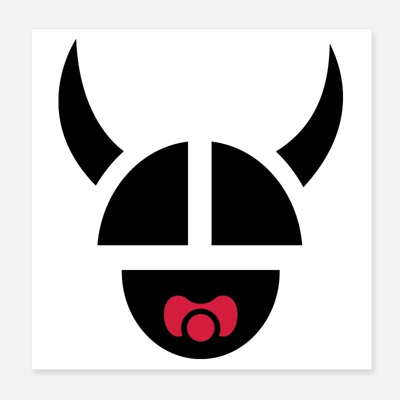 Viking Child Poster 8" x 8" (20x20 cm)