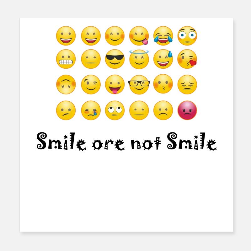Smiley Poster 20 x 20 cm