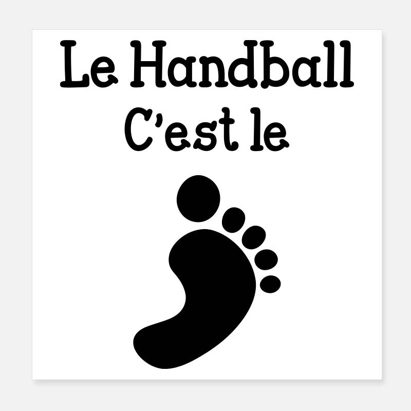 Handball ist groß! Poster 20x20 cm
