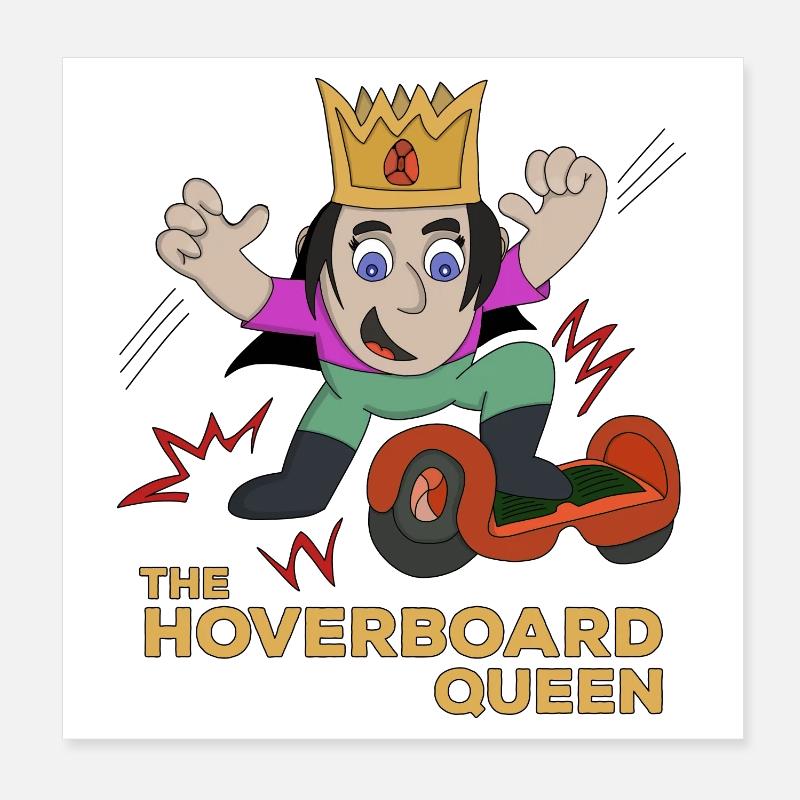 La reine de l’hoverboard Poster 20 x 20 cm
