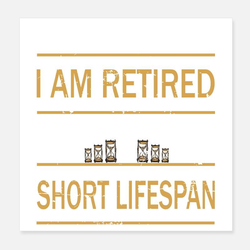 Pensioner Poster 8" x 8" (20x20 cm)