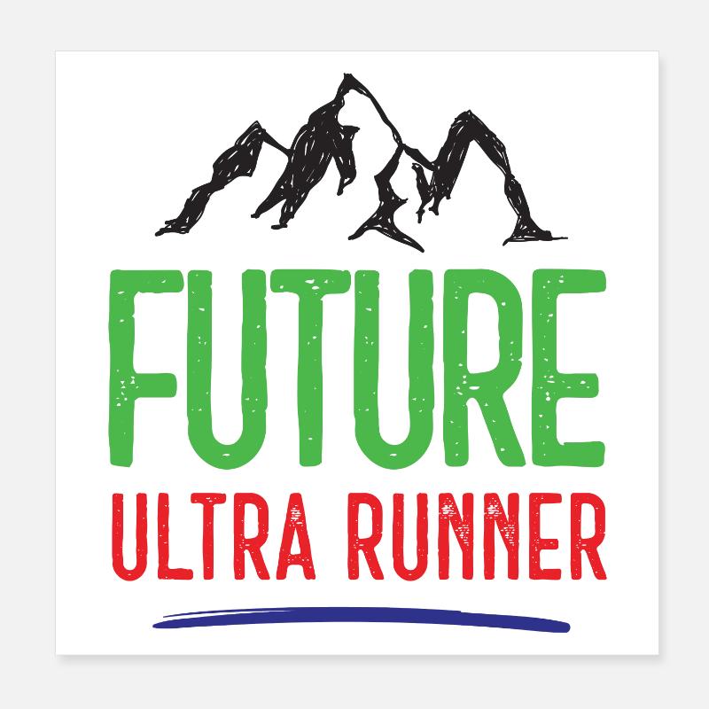 Future Ultra Runner Poster 20x20 cm