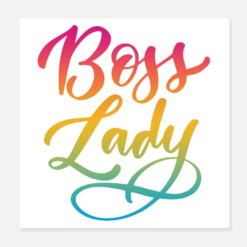 Lady Bos-s Poster 20x20 cm