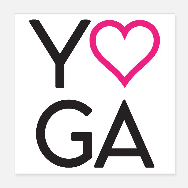 Yoga Poster 20 x 20 cm
