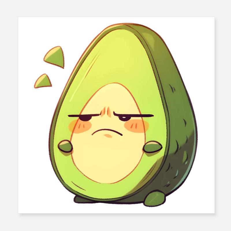 Conception de dessin animé d’avocat en colère Poster 20 x 20 cm