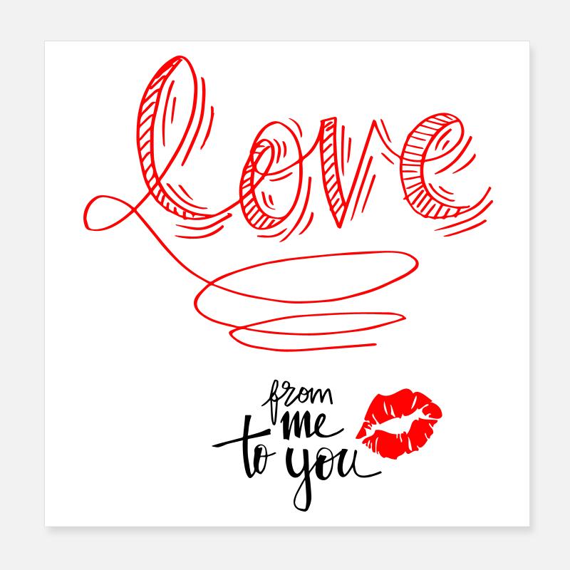 Love Poster 8" x 8" (20x20 cm)