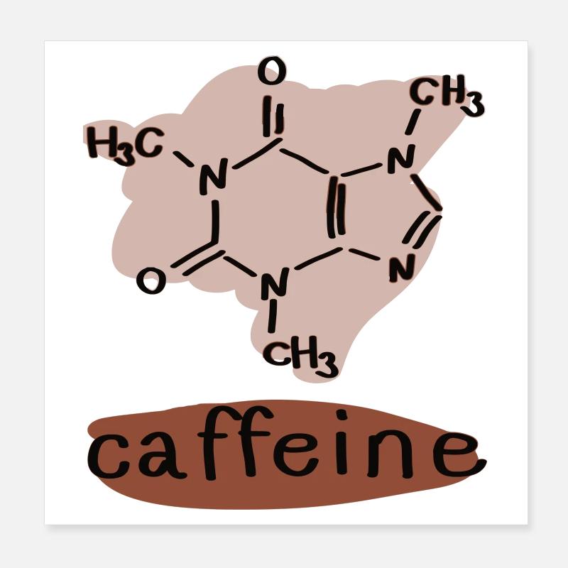 Caféine Poster 20 x 20 cm