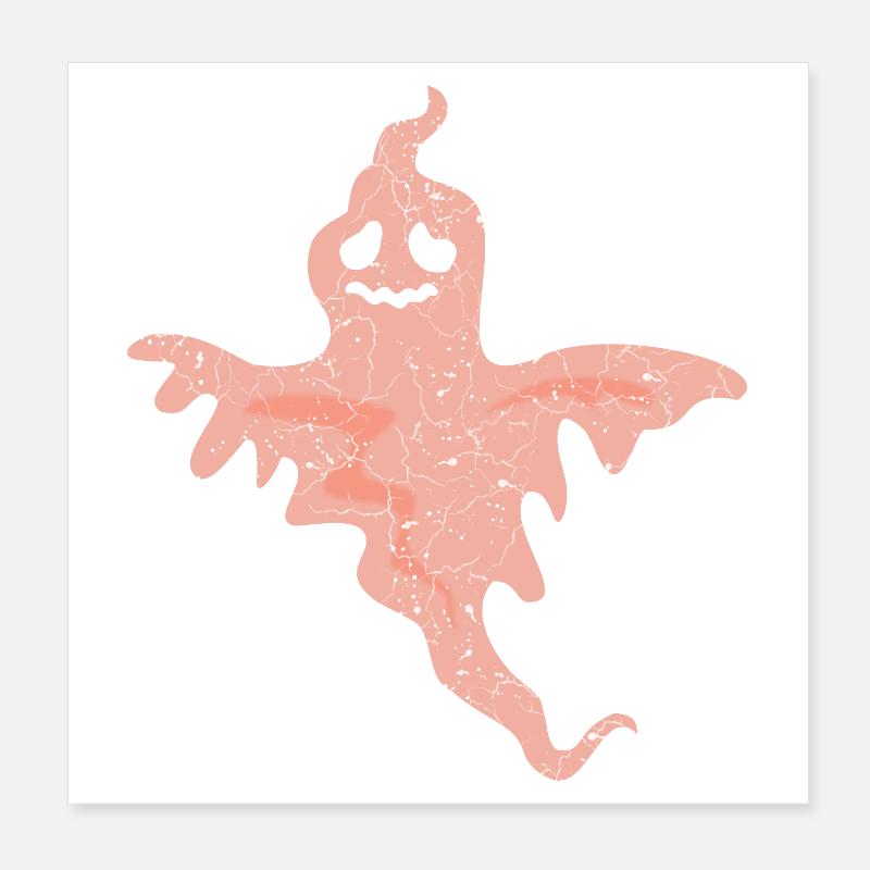 Geist Halloween Poster 20x20 cm