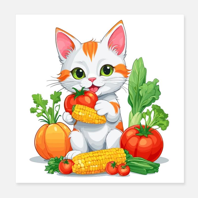 Chat Bio Poster 20 x 20 cm