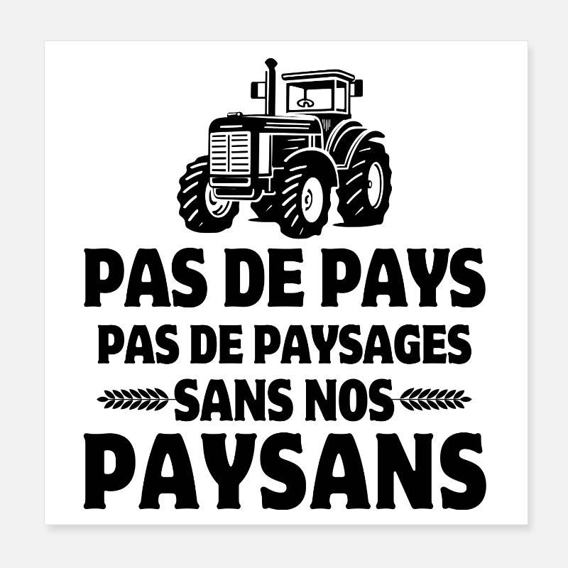 Bauer, Bauer, Bauer Poster 20x20 cm