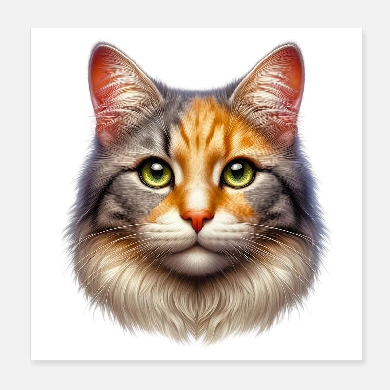 Chat Poster 20 x 20 cm