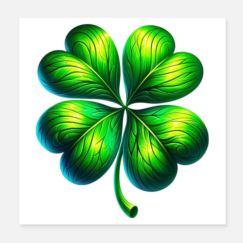 Four-leaf clover Poster 8" x 8" (20x20 cm)