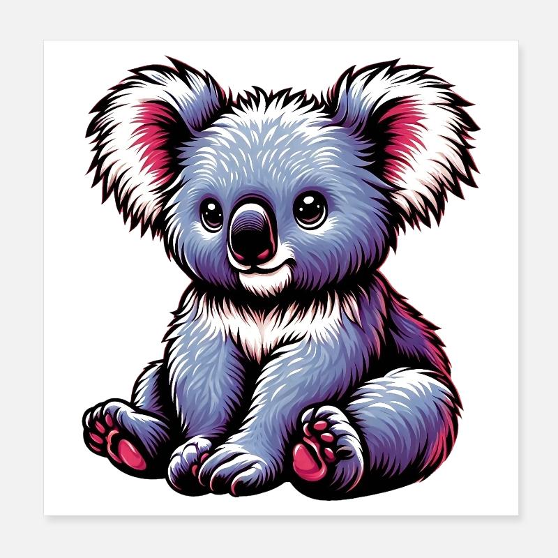 Koala Poster 20x20 cm