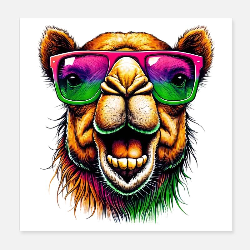 Camel Poster 8" x 8" (20x20 cm)