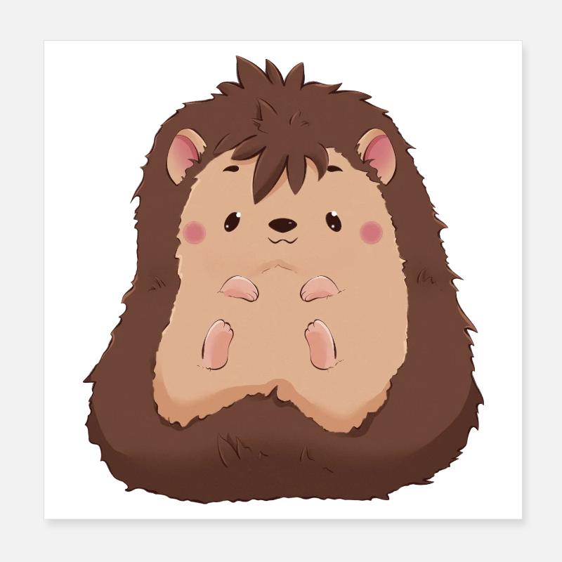 Igel Poster 20x20 cm