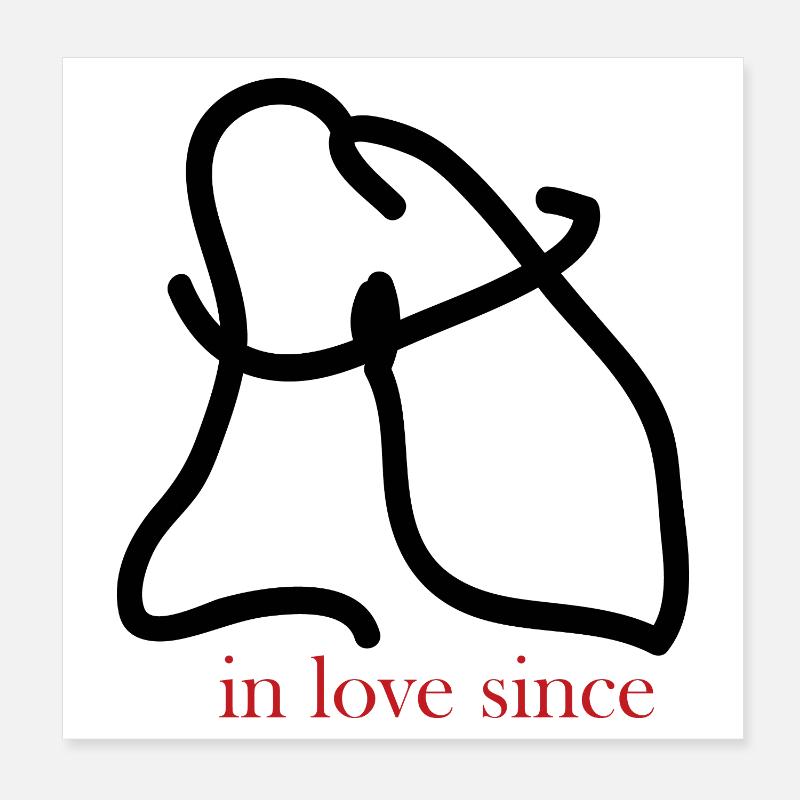 In love Poster 8" x 8" (20x20 cm)