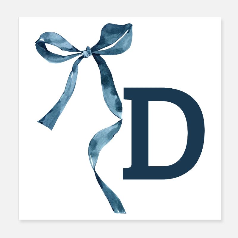 Monogramme d idée cadeau  Poster 20 x 20 cm
