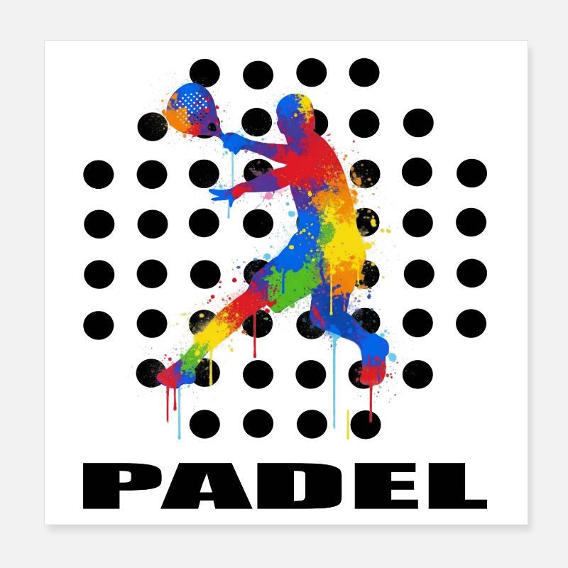 Padel Poster 20 x 20 cm