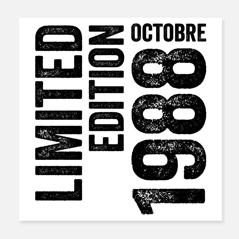 1988 Poster 20 x 20 cm