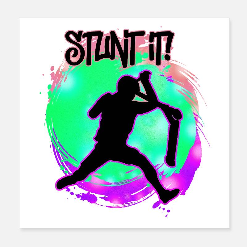 Scooter - Stunt it Poster 8" x 8" (20x20 cm)