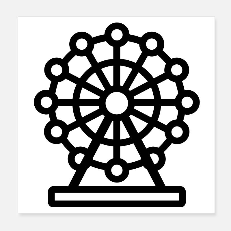 Riesenrad Poster 20x20 cm