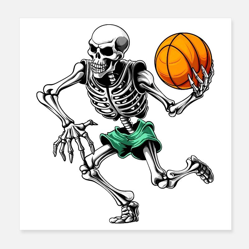 Squelette Hooper Poster 20 x 20 cm