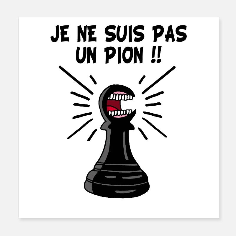 échec et mat Poster 20 x 20 cm