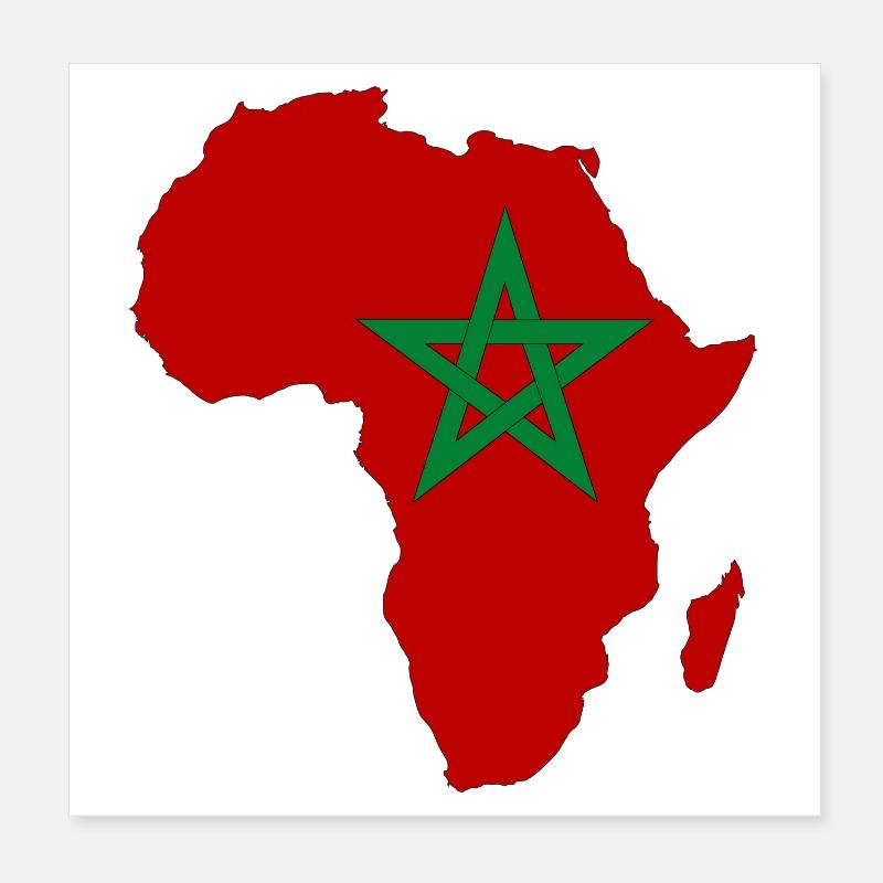 Pavillon du Maroc Afrique Poster 20 x 20 cm