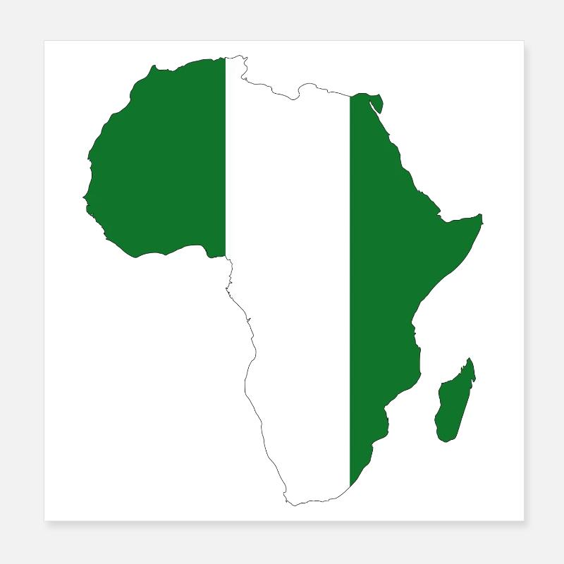 Drapeau du Niger Afrique Poster 20 x 20 cm