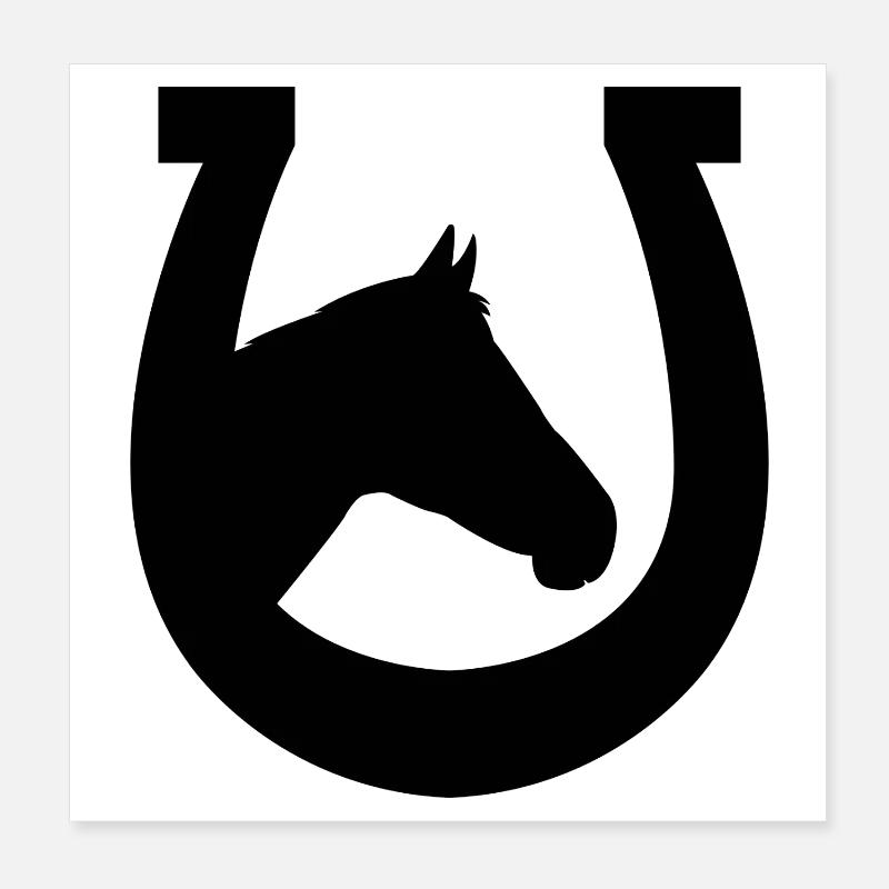 Fer à cheval Poster 20 x 20 cm