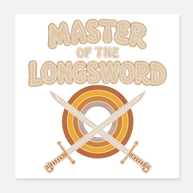 Maître de l’Épée Longue Poster 20 x 20 cm