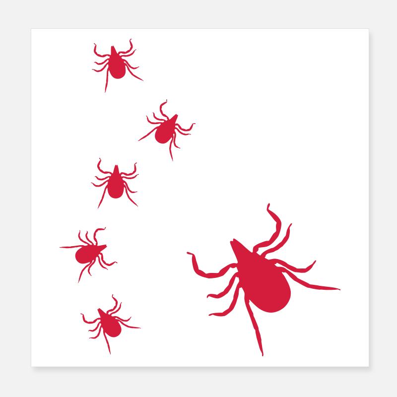 Tiques Poster 20 x 20 cm