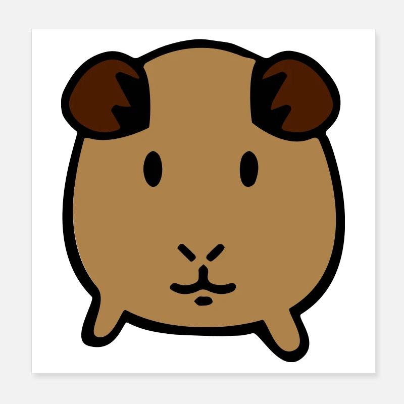 guinea pig Poster 8" x 8" (20x20 cm)