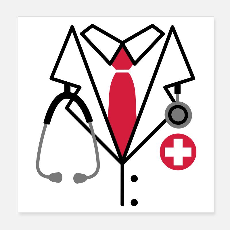 Médecin Poster 20 x 20 cm