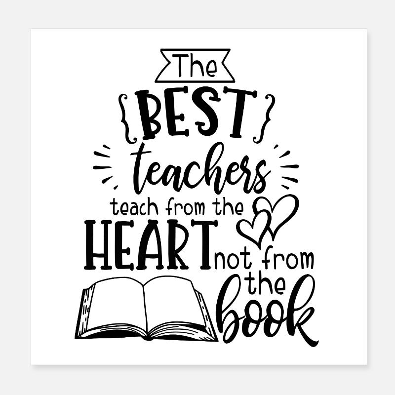 Die besten Lehrer... Poster 20x20 cm